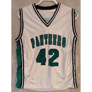 Womens XL Panthers Basketball Jersey #42 White Green SMI USA Made